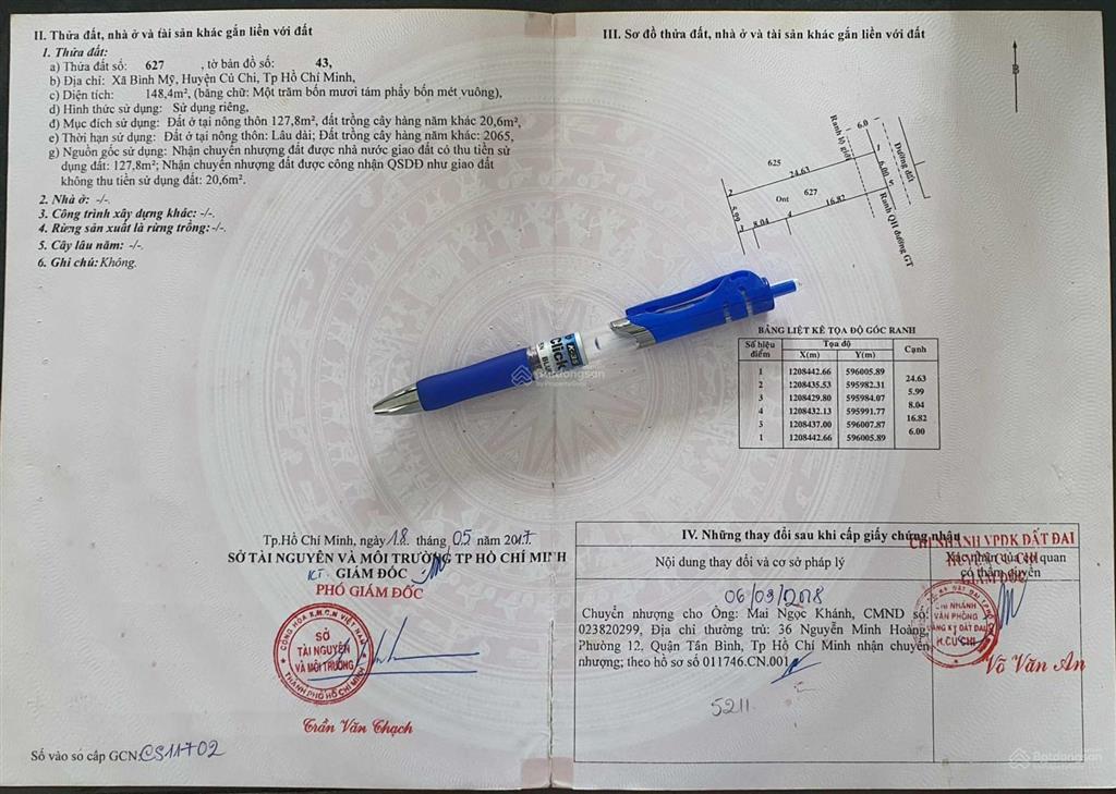 Bàn đất mt đường huỳnh thị quyến  bình mỹ dt 6x25m kdc hiện hữu