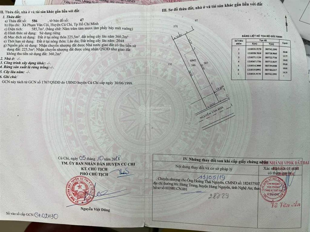 Bán mặt tiền 10m nguyễn văn khạ (gần ngã tư nv cội)