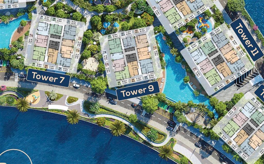 Căn hộ the privé quận 2 2pn có ban công view sông giá 8,1 tỷ (chưa vat)