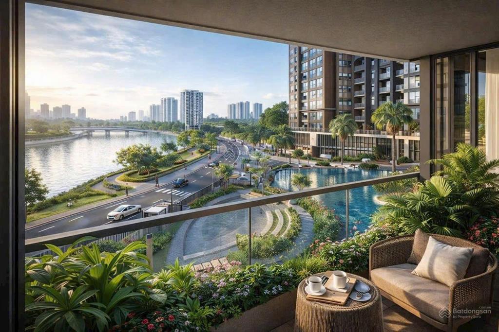 The privé quận 2  căn hộ 1pn view sông và sân vườn, đầu tư và an cư lý tưởng, nội thất cao cấp