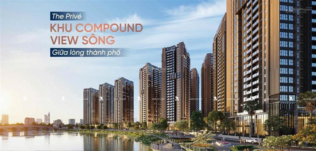 The privé quận 2  căn hộ 1pn view sông và sân vườn, đầu tư và an cư lý tưởng, nội thất cao cấp