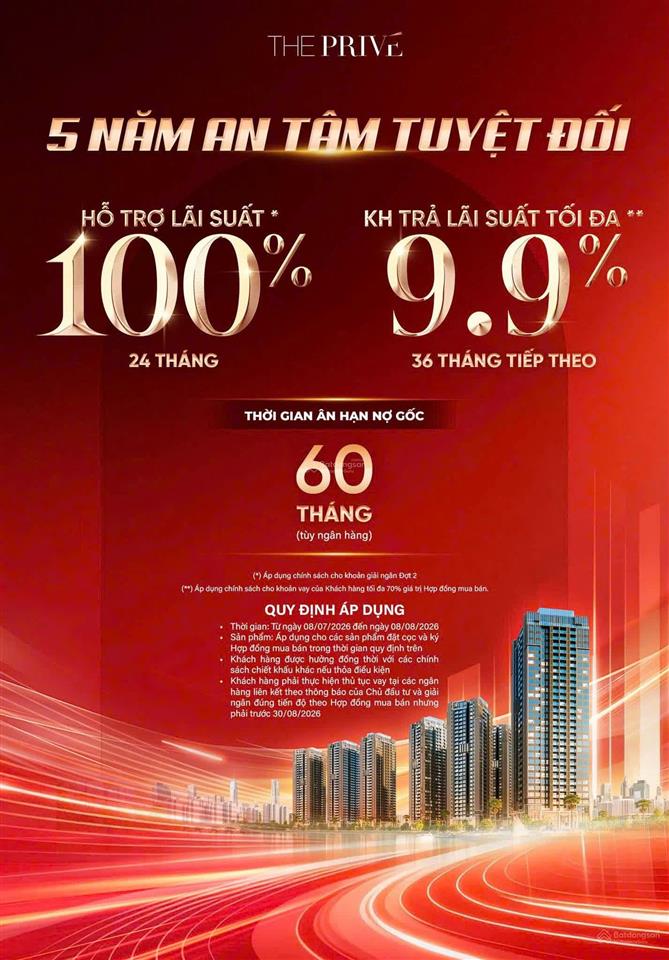 The privé quận 2  căn hộ 1pn view sông và sân vườn, đầu tư và an cư lý tưởng, nội thất cao cấp