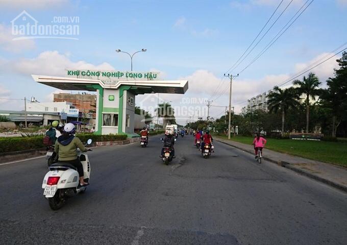 Đất nền giá rẻ kdc long hậu diện tích 100m2 sổ hồng riêng.  0937 544 ***