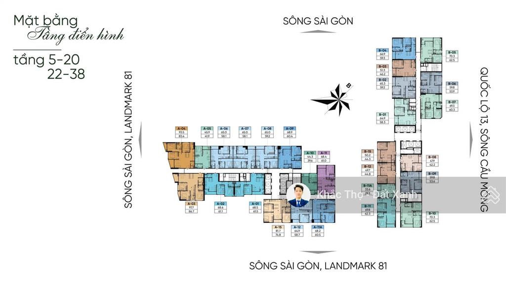 Bán nhanh 2pn góc 70 m², giá 3 tỷ 8 dự án a&t saigon riverside không chênh.