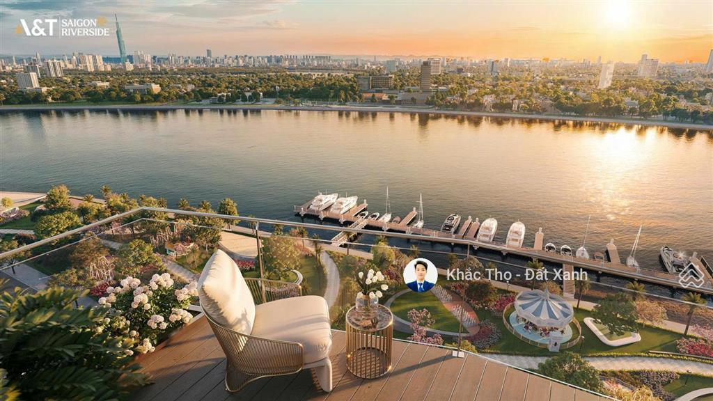 Ra bằng giá hđ 1pn+ a&t saigon riverside chỉ 2,6 tỷ/căn mặt tiền sông sài gòn, 52m²