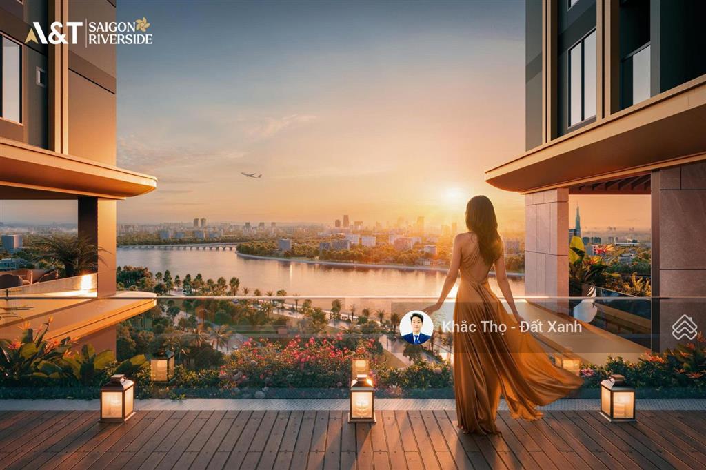 Thanh lý căn resort a&t saigon riverside mặt tiền sông sài gòn, căn 2pn 65m2 chỉ 3,5 tỷ