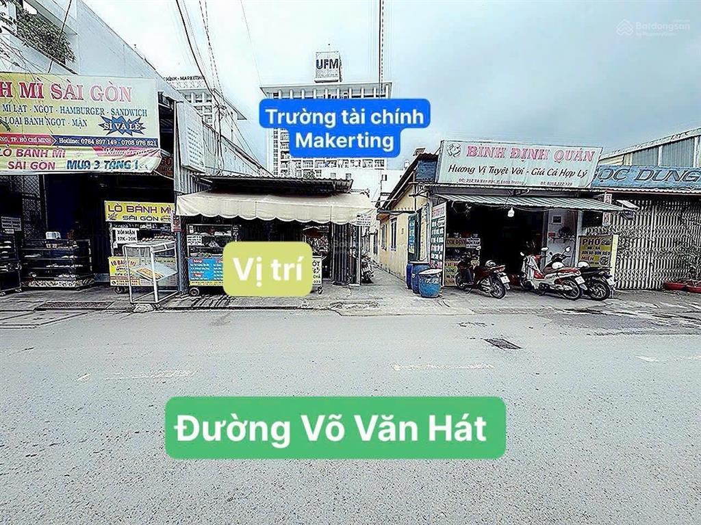 Mặt tiền kinh doanh cạnh cổng trường đại học  võ văn hát q9
