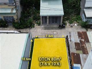 Đất 80m ngang 7,6m vuông vức  xe hơi đậu cửa  đường lò lu q9 cũ