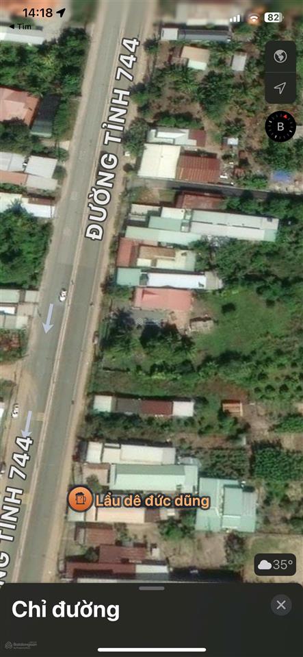 Chính chủ bán 442.3m2 đất mặt tiền đt 744, thanh tuyền, dầu tiếng, 3,9 tỷ