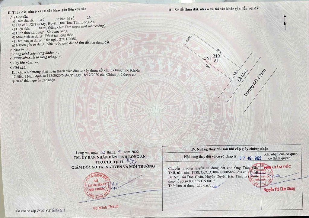 ĐẤT NỀN SỔ ĐỎ TRAO TAY