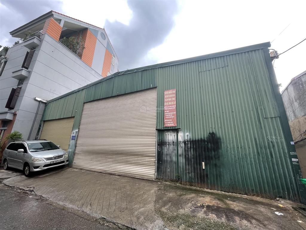 Cho thuê kho xưởng hơn 400m², cạnh khu đô thị mới linh đàm  ngõ ô tô, cho thuê lâu dài