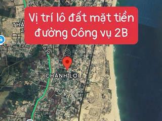 Bán đất biển ở chánh lợi, cát thành, diện tích 367,5m2, view đẹp, ngang 15m sâu 24,5m