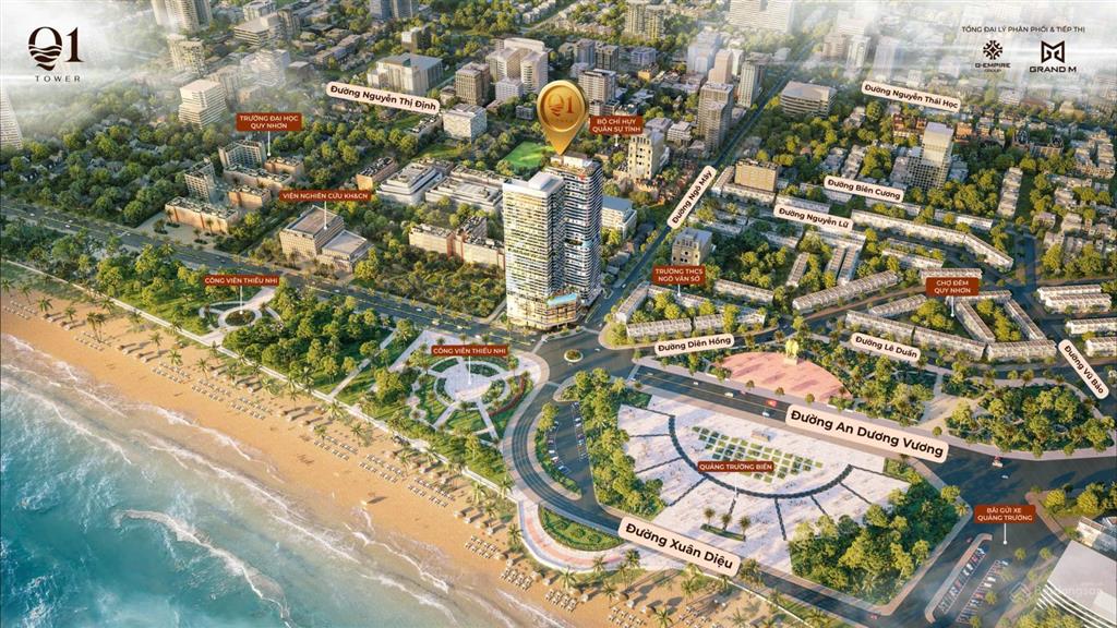 Bán căn hộ chung cư q1 tower, đường ngô mây, 1,8 tỷ, dt 36 m2, căn hộ đẹp nhất quy nhơn