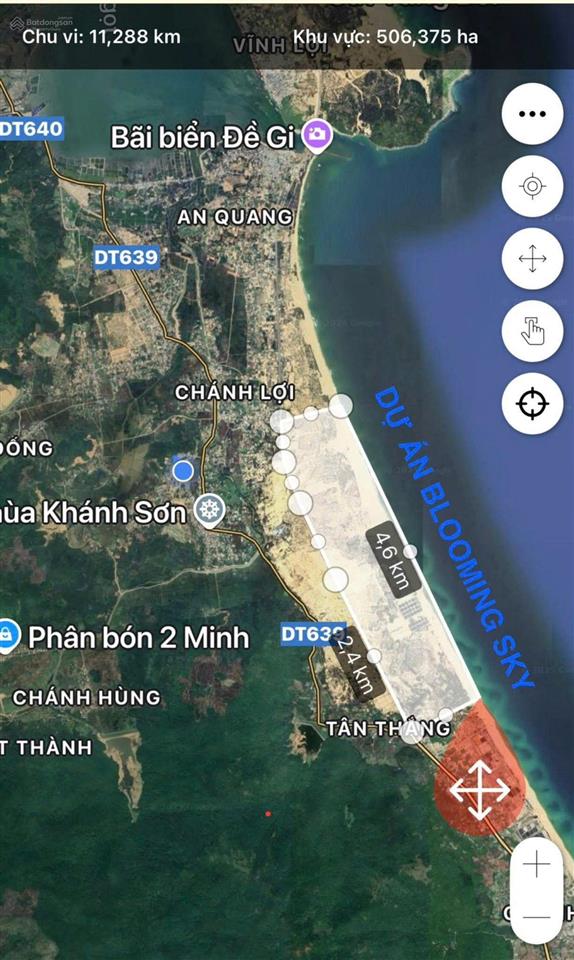 Bán nhanh lô đất biển cách biển 400m ở tân thắng  cát tiến, dt 8x20=160m2 giá tốt chỉ 950 triệu