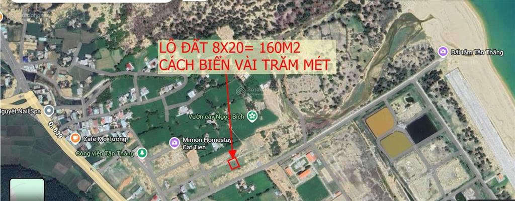 Bán nhanh lô đất biển cách biển 400m ở tân thắng  cát tiến, dt 8x20=160m2 giá tốt chỉ 950 triệu