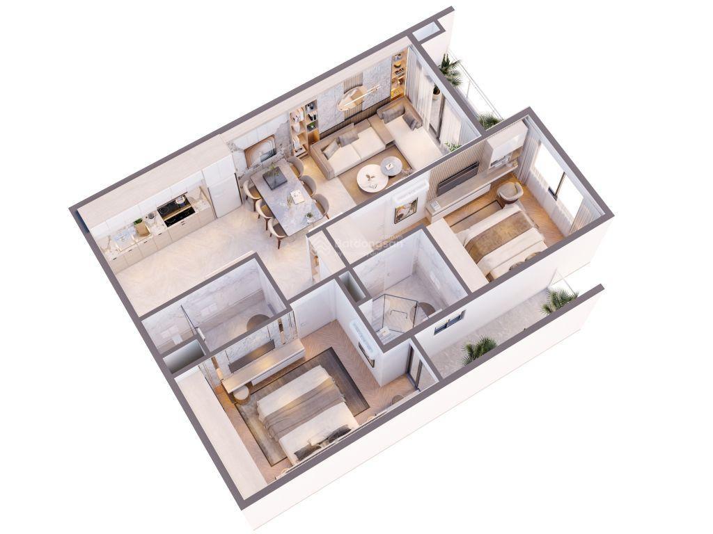 Chính chủ cần nhượng căn vic grand square 2pn 2wc, 68,7m2, 3,2 tỷ, cửa vào đông bắc, view sông hồng