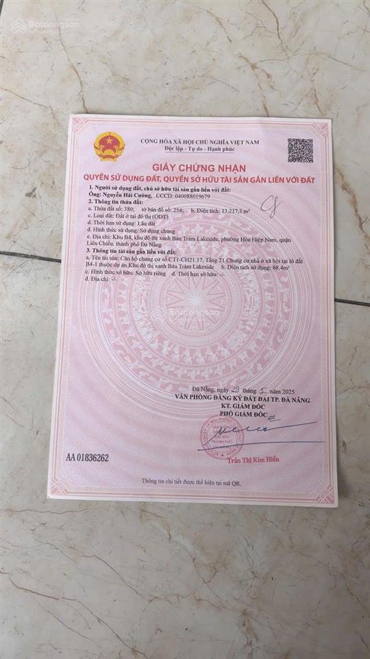 Cần tiền bán nhanh căn hộ ori toà ct1  3pn view biển, view hồ bàu tràm giá tốt thị trường