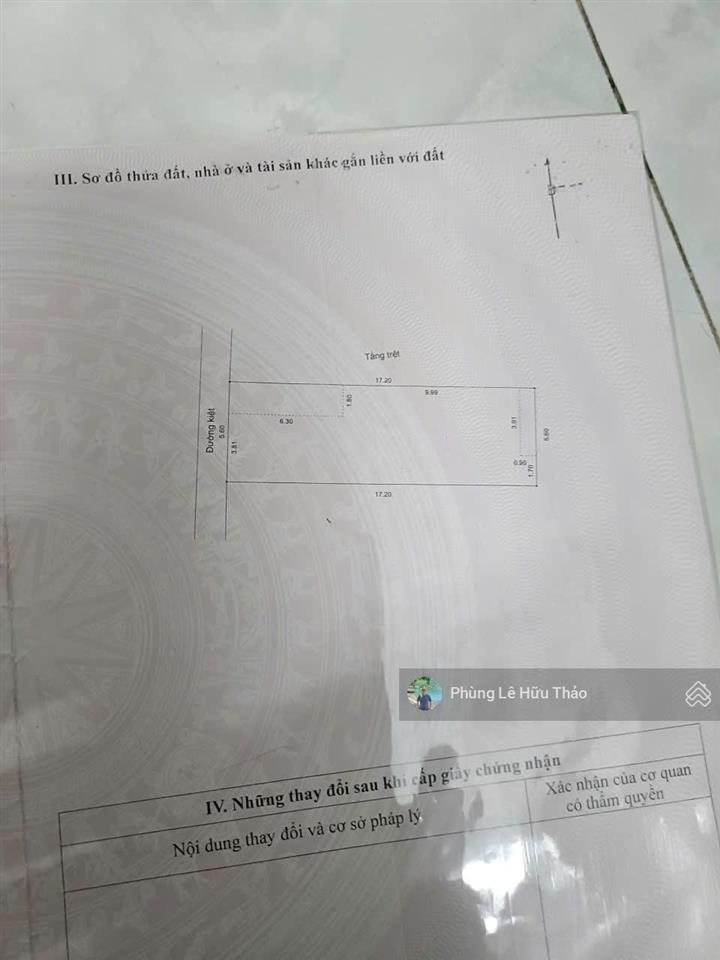 Chính chủ gửi bán nhà diện tích khủng 104m2 đất vuông vức bàu năng 1, chỉ sau lưng nhà mặt tiền