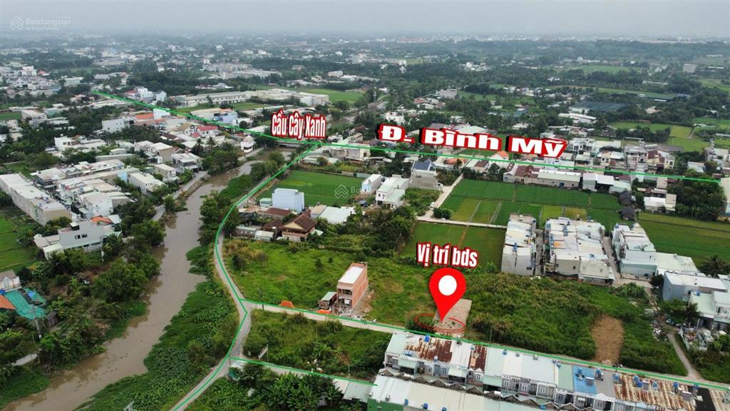 Đất nền 1 sẹc ngắn kênh cây xanh xã bình mỹ củ chi 112m2 tặng ngay giấy phép xây dựng