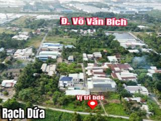 Chủ gửi lô đất nền mặt tiền kênh rạch dứa xã bình mỹ  củ chi, 86m2 có 81m2 thổ cư