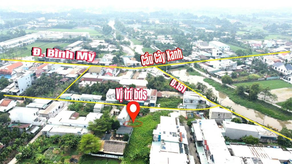 Đất nền cách đường bình mỹ vào 80m, 129,9m2 có 123m2 thổ cư, xây dựng ngay, hỗ trợ bank