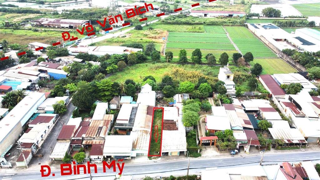 Đất mặt tiền đường bình mỹ, xã bình mỹ, củ chi, 133m2 thổ cư toàn bộ