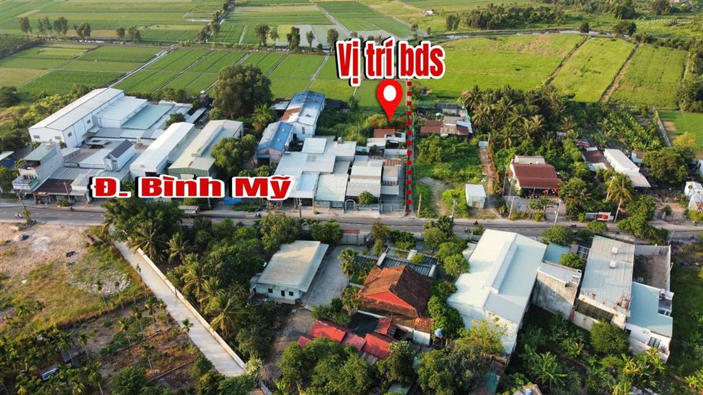 Đất nền cách đường bình mỹ vào 50m, đường thông 200m2 có 195m2 thổ cư giá siêu tốt