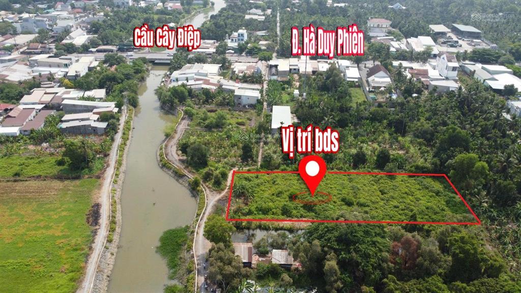Đất mặt tiền rạch cây điệp, xã bình mỹ, quy hoạch khu dân cư, giá đầu tư tốt