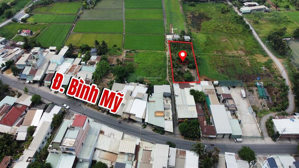 Lô đất vườn 1 sẹc ngắn đường bình mỹ xã bình mỹ, củ chi. 1101m2 mặt tiền rộng