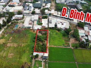 Lô đất vườn 1 sẹc ngắn đường bình mỹ xã bình mỹ, củ chi. 1101m2 mặt tiền rộng