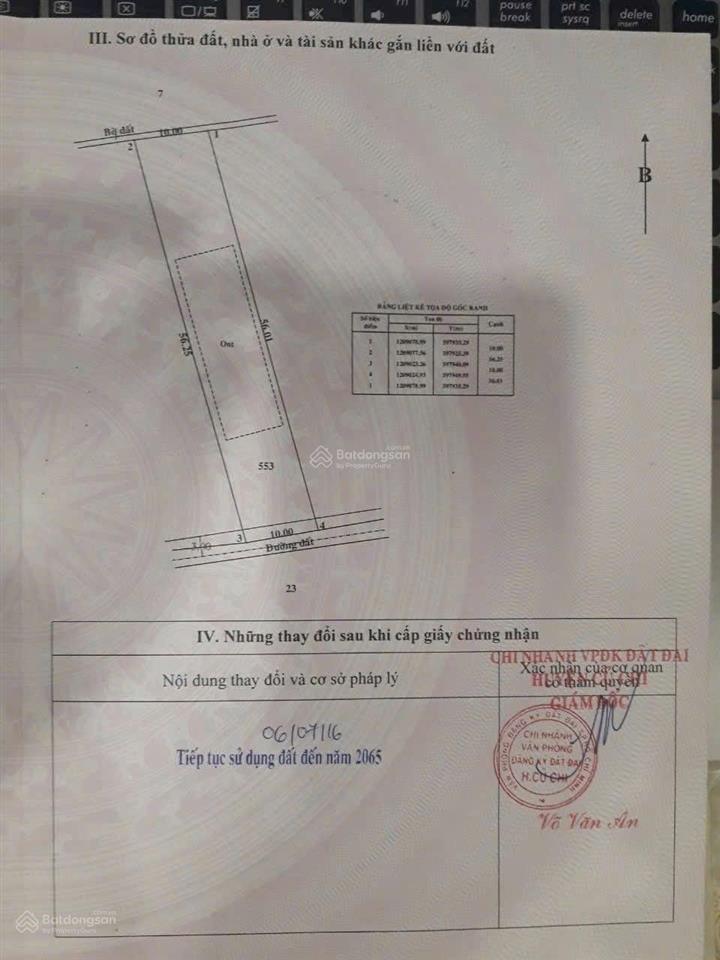 Lô đất đường nhựa, gần cầu rạch tra xã bình mỹ, 557m2 có 200m2 thổ cư giá tốt