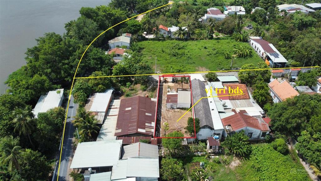 Đất mặt tiền đường nhựa nguyễn thị nghiêm 411,7m2 có 102m2 thổ cư xã bình mỹ, gần sông sg