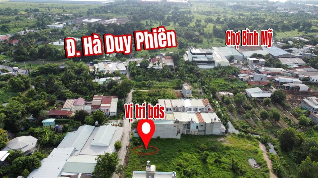 Lô đất 1 sẹc ngắn đường hà duy phiên, xã bình mỹ hạ, bán gấp giá chỉ 2,2 tỷ bớt lộc