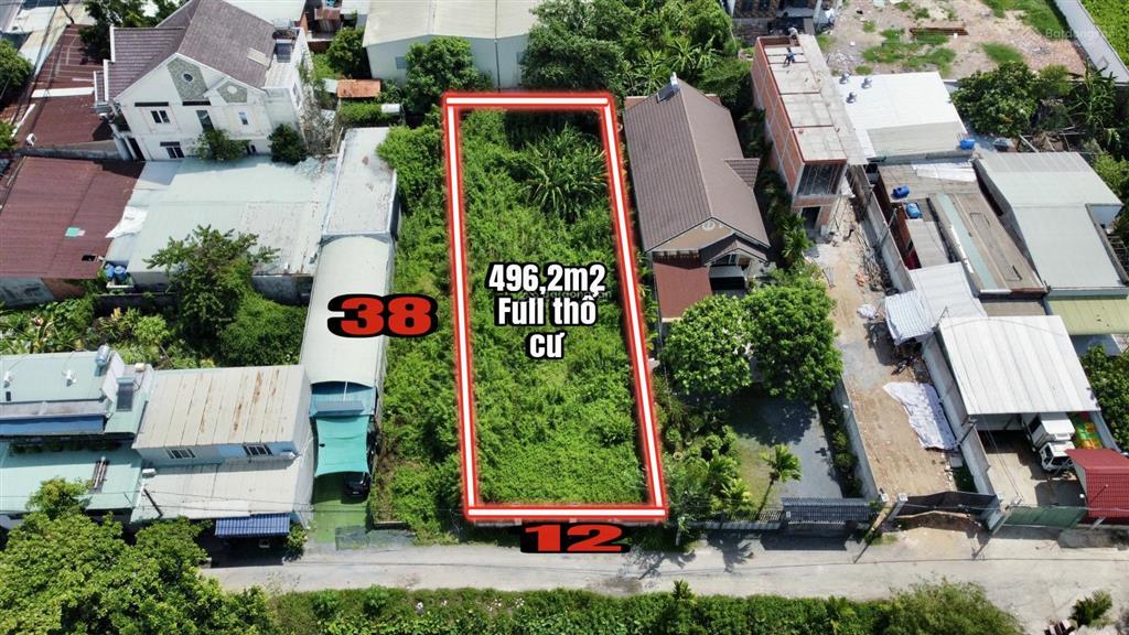 Đất view kênh ông huyện xã bình mỹ, củ chi, 496m2 thổ cư 447m2