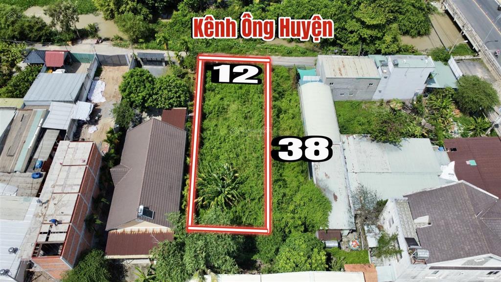Đất view kênh ông huyện xã bình mỹ, củ chi, 496m2 thổ cư 447m2