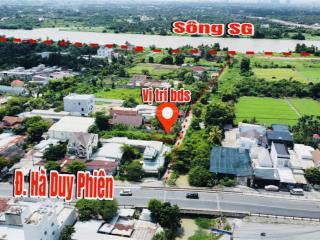 Đất view kênh ông huyện xã bình mỹ, củ chi, 496m2 thổ cư 447m2