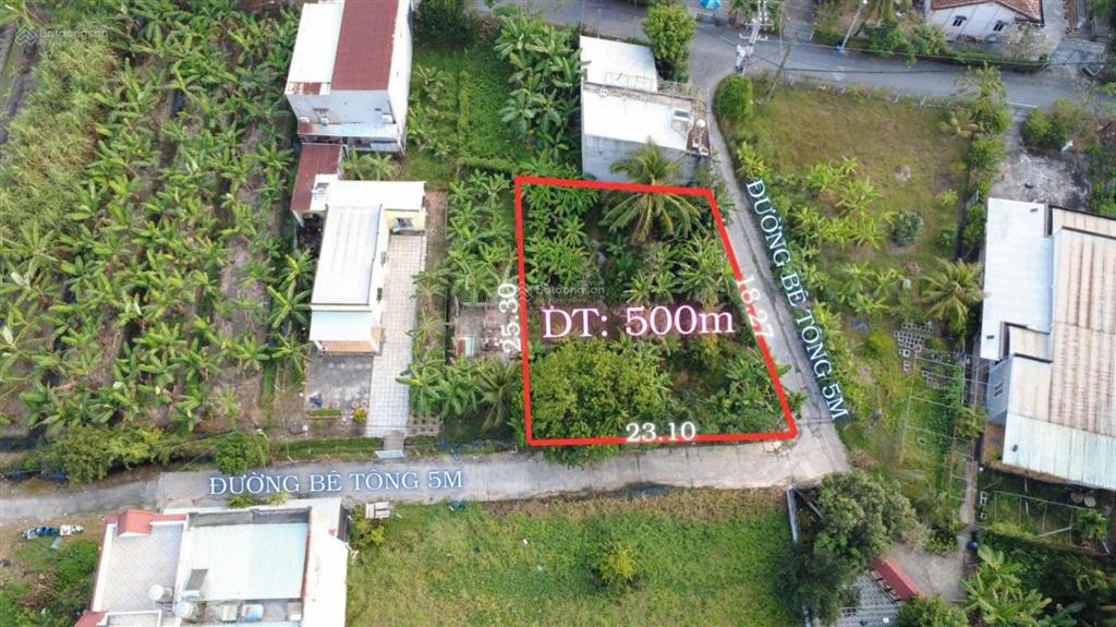 Chỉ có 4,5 tỷ cho lô đất 2 mặt tiền tại xã bình mỹ, đường bê tông ô tô tới nơi