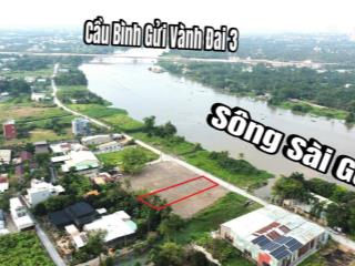 Mặt tiền sông sài gòn  bình mỹ  củ chi 520m2, sổ hồng riêng, xây dựng tự do, giá đầu tư