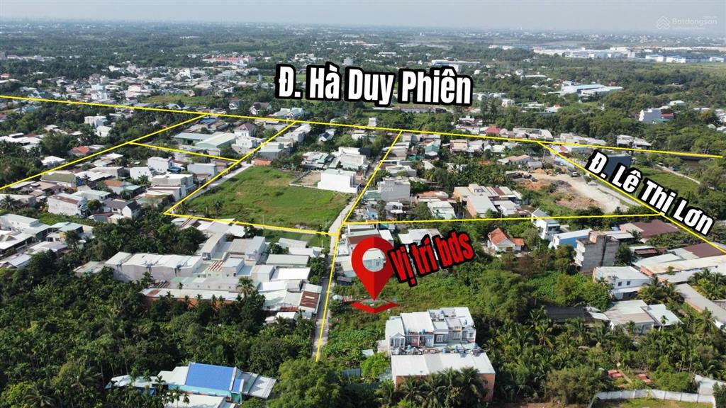 Đất 1 sẹc ngắn đường hà duy phiên xã bình mỹ, 107m2 5x22m, giá bao rẻ