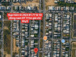 Sập hầm bán nhanh đường 29/3 hòa xuân tăng kho 111m2 đông nam trục kinh doanh sầm uất
