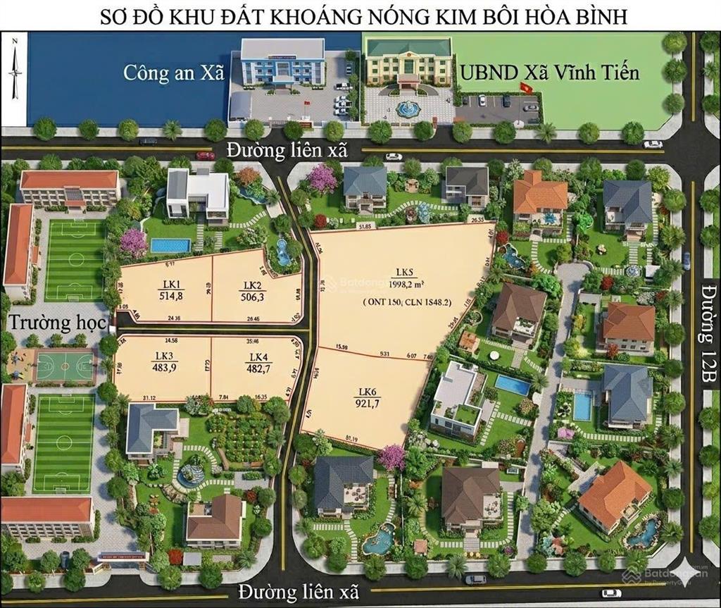 Bán đất nghỉ dưỡng kim bôi  có khoáng nóng  vị trí đẹp  tiềm năng đầu tư cao
