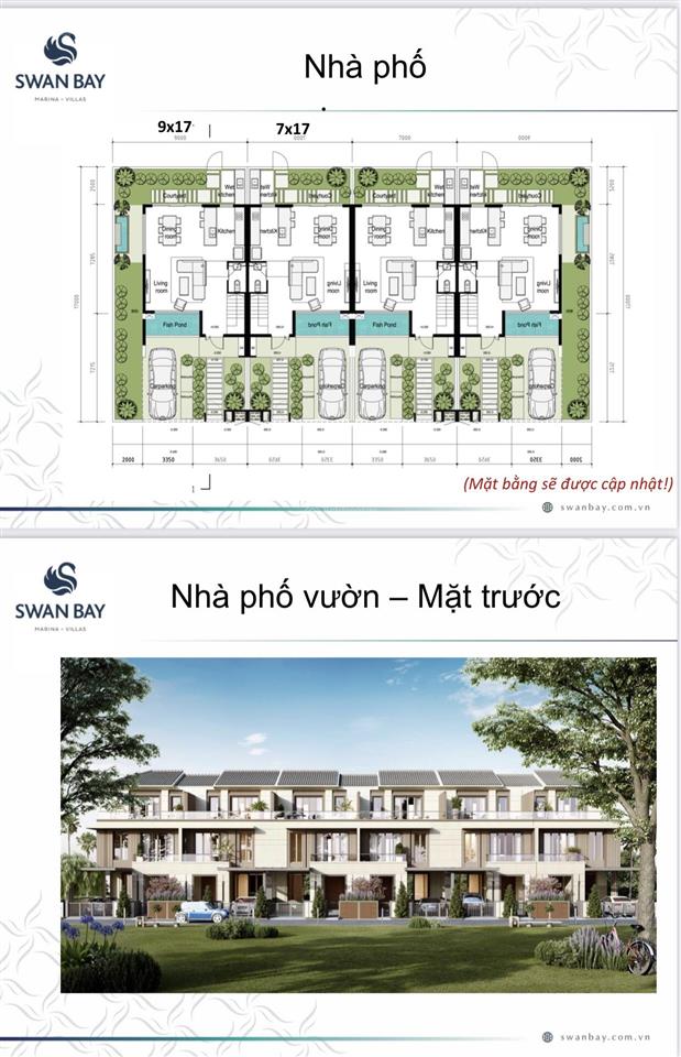 Bán căn nhà phố giá tốt 2 mặt tiền đường đẹp zone 8 swanbay