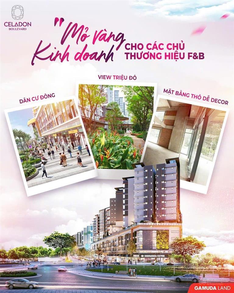 Bán shop celadoncity, dt 245m2 , ngang 8.4  17m, chỉ từ 3xtỷ, giá thuê cao nhất khu vực!