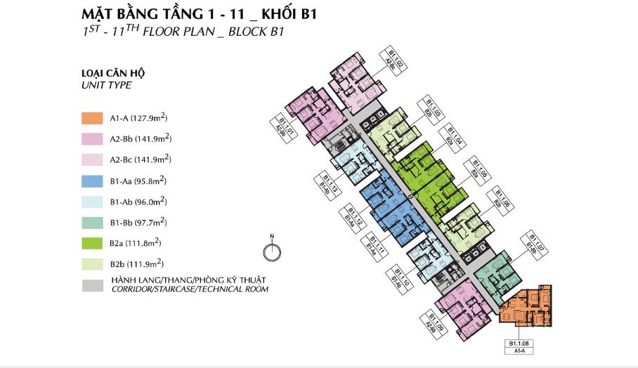 Căn hộ celadon, 3pn+ 1, dt 131m2, căn góc 2 view, loại hiếm, khu brilliant, lkế aeonmall.  em hà