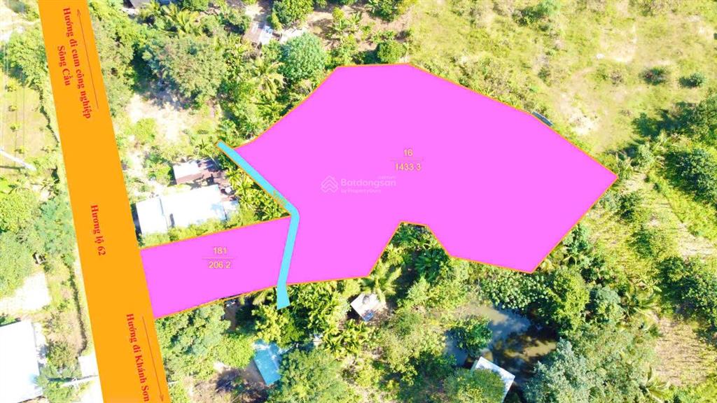 Bán đất tại hương lộ 62, khánh phú, 2,95 tỷ, 1639 m2, giá siêu hời!