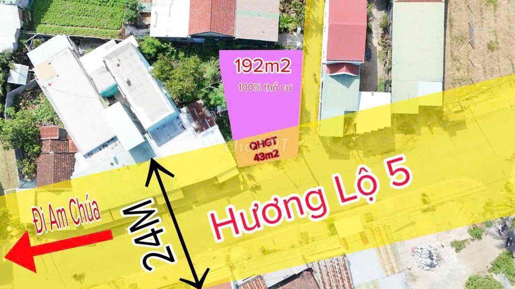 DD97 Bán đất 2 mặt tiền đường Hương Lộ 5 xã Diên Điền