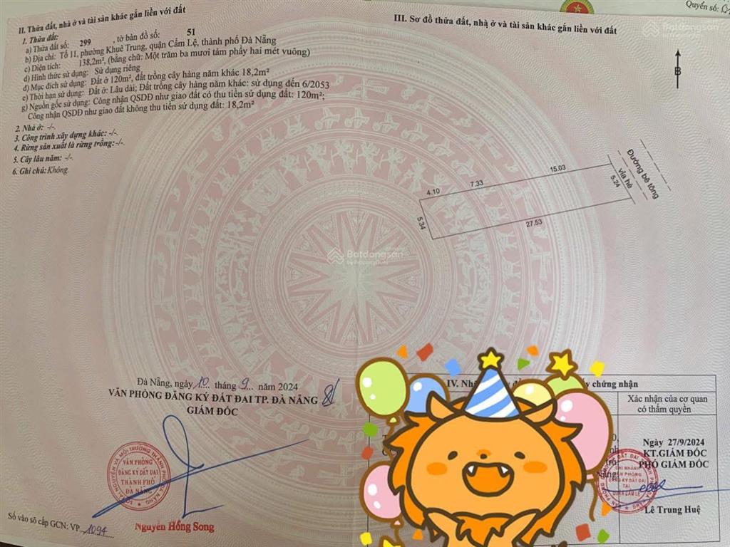Lô đất kiệt 181 cmt8  thông an hoà 4  phường khuê trung, cẩm lệ, đà nẵng