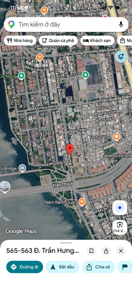 Lô đất 140m2 đường trần hưng đạo  phường an hải, đà nẵng  ngay euro village 1
