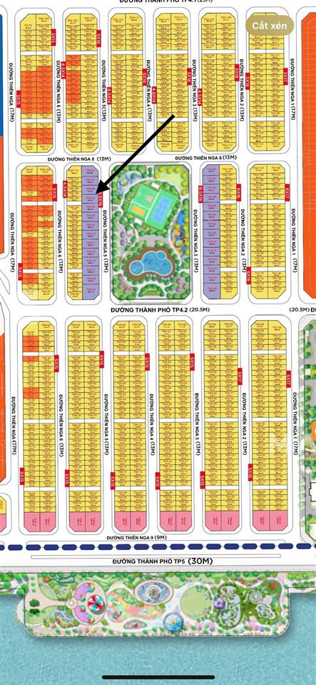 Cc bán căn song lập áp góc tn569 dt 136m2 hướng đb view hồ vườn hoa giá 49 tỷ  0968 870 ***