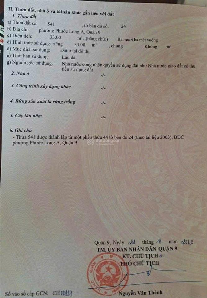 Bán nhà cấp 4 phước long a  33m²  giá chỉ 3,25 tỷ  sổ hồng riêng